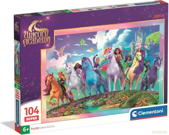 CLEMENTONI SUPER 104 el. Unicorn Academy [PUZZLE]