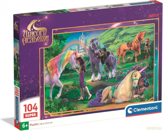 CLEMENTONI SUPER 104 el. Unicorn Academy [PUZZLE]