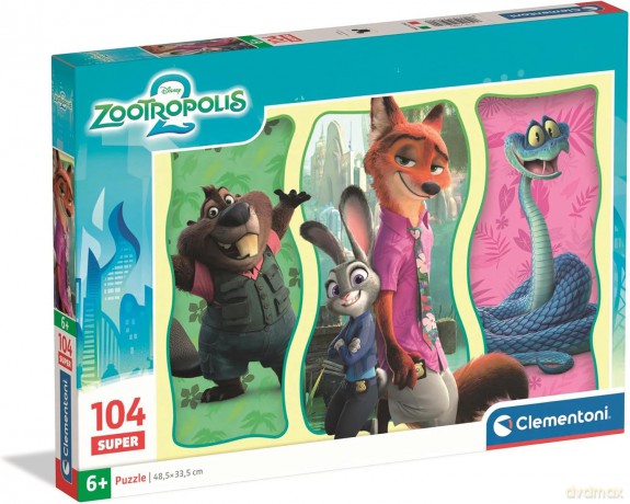 CLEMENTONI SUPER 104 el. Zootopia 2 [PUZZLE]