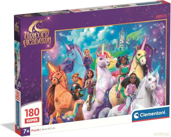 CLEMENTONI SUPER 180 el. Unicorn Academy [PUZZLE]