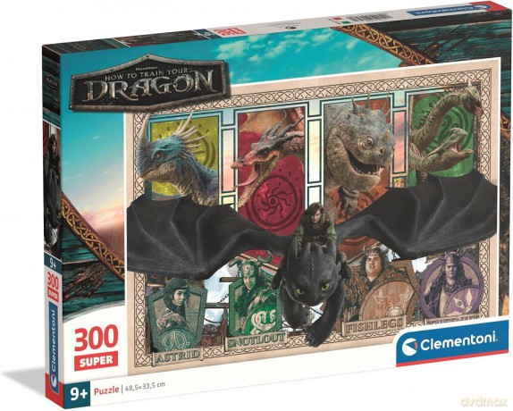 CLEMENTONI SUPER 300 el. How to Train Your Dragon [PUZZLE]