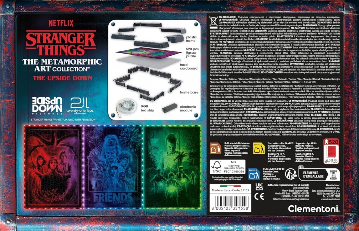 CLEMENTONI 520 el. Stranger Things - The Upside Down [PUZZLE]