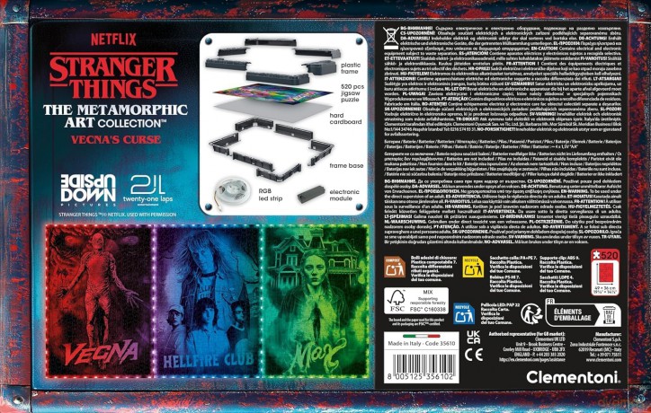CLEMENTONI 520 el. Stranger Things - Vecna [PUZZLE]
