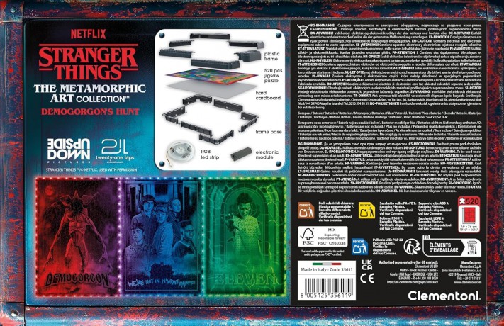 CLEMENTONI 520 el. Stranger Things - Demogorgon [PUZZLE]