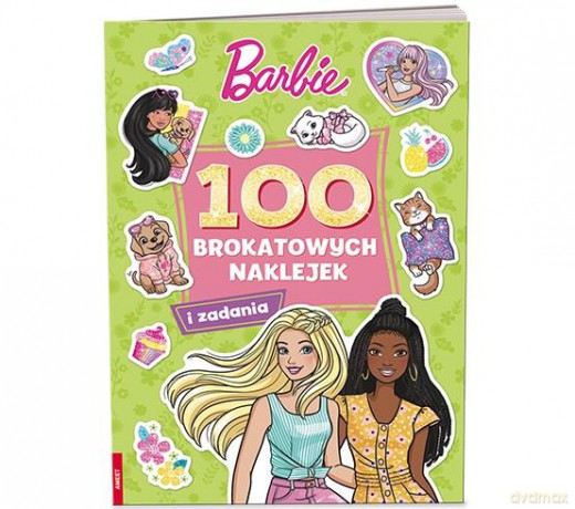 Barbie 100 brokatowych naklejek NB-1101 [KSIĄŻKA]