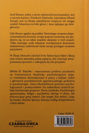 Kiedy Nietzsche szlochał - Irvin D. Yalom [KSIĄŻKA]