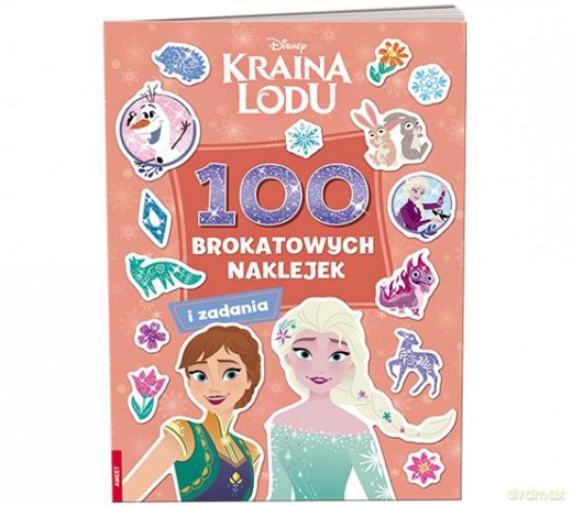 Kraina lodu 100 brokatowych naklejek NB-9109 [KSIĄŻKA]