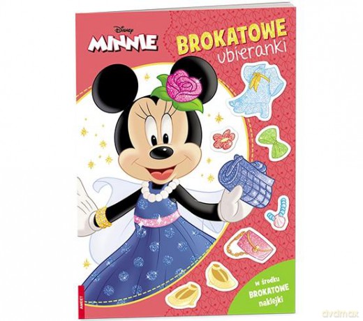 Minnie Brokatowe ubieranki SDLB-9108 [KSIĄŻKA]
