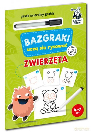 Zwierzęta. Bazgraki uczą się rysować. Kapitan Nauka. Bazgraki [KSIĄŻKA]