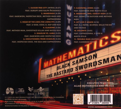Wu-Tang X Mathematics: Black Samson - The Bastard Swordsman (From The Wu-Tang The Saga Continues Collection) [CD]