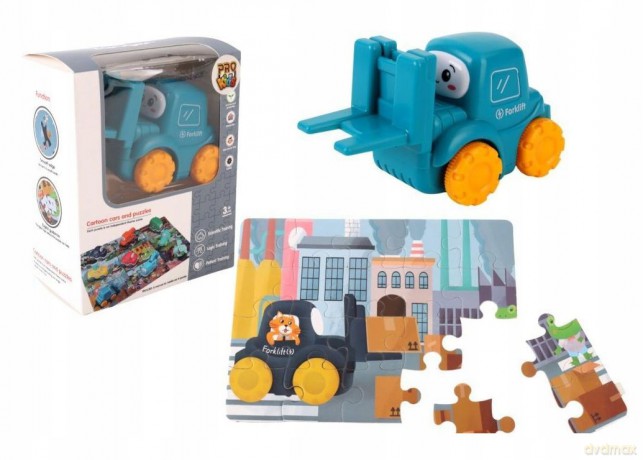 Auto puzzle przygoda drogowa widlak