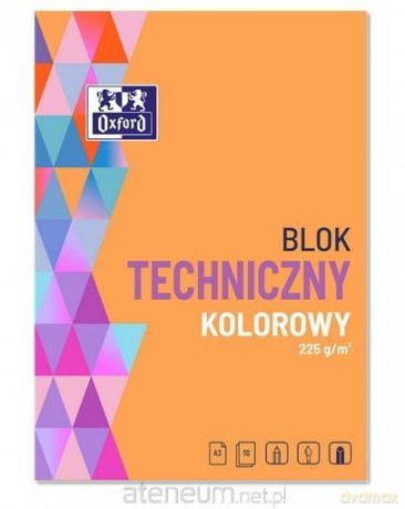 Blok techniczny A3/10K 225g kolor (10 szt)