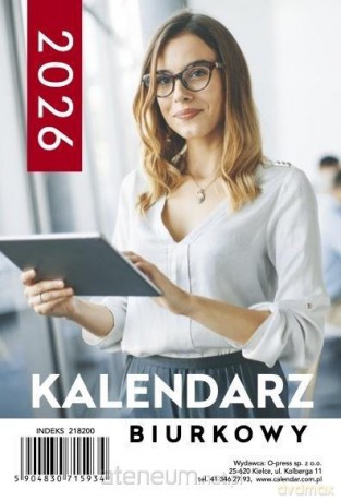 Kalendarz 2026 A5 biurkowy tygodniowy [KALENDARZ]