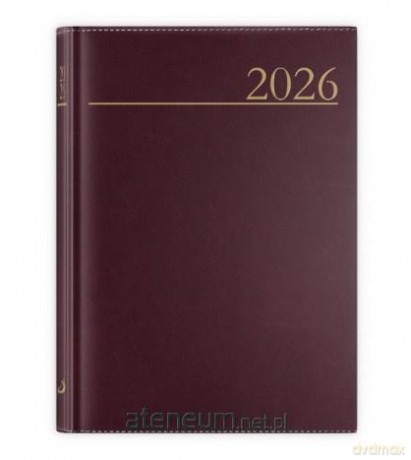 Kalendarz 2026 A5 dzienny Madrid brązowy [KALENDARZ]