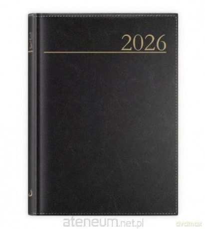 Kalendarz 2026 A5 dzienny Madrid czarny [KALENDARZ]