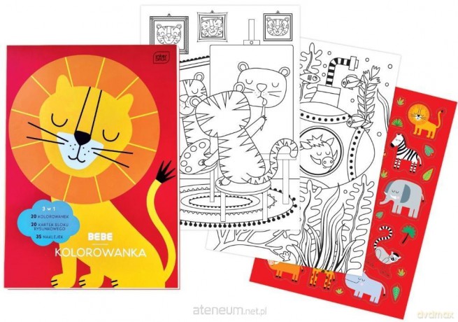 Kolorowanka z naklejkami A4/40K Bebe Kids
