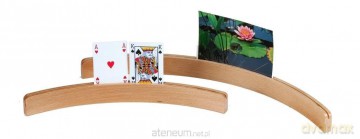 Stojak na karty holder drewniany 1x 35cm [GRA]