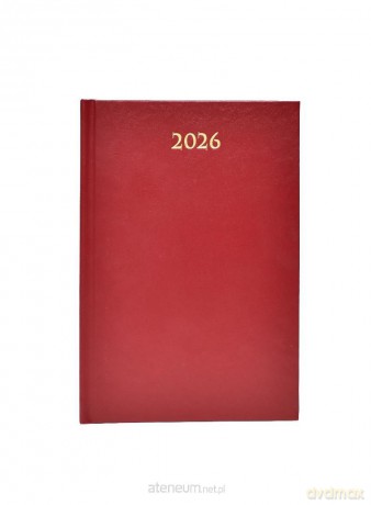 Terminarz 2026 dzienny A5 Divas bordowy [KALENDARZ]