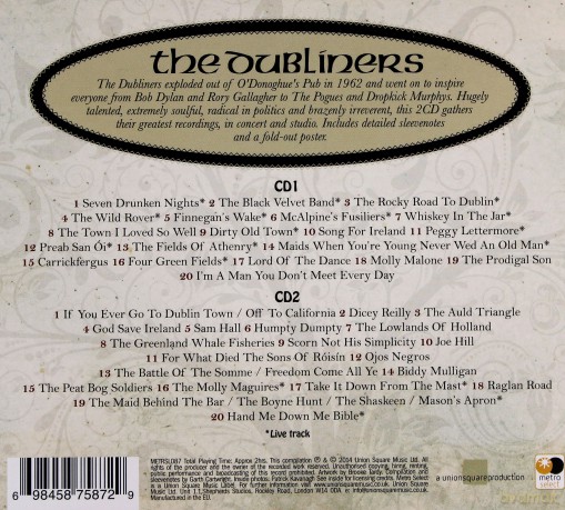 The Dubliners: Whiskey In The Jar (digipack) [2CD]