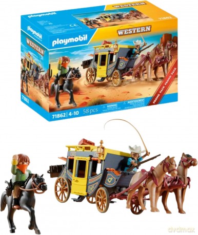 PLAYMOBIL Napad na dyliżans na Dzikim Zachodzie (71862) [KLOCKI]