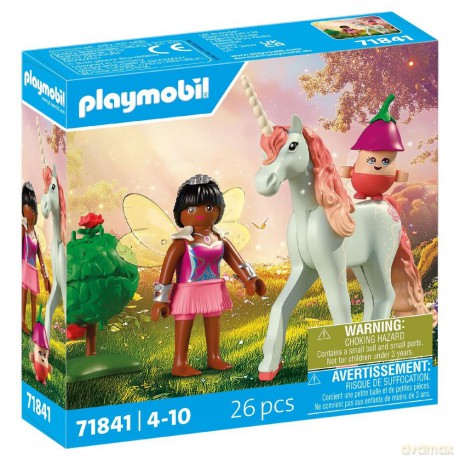 PLAYMOBIL Jednorożec do kolekcjonowania: Sky Rose z wróżką (71841) [KLOCKI]
