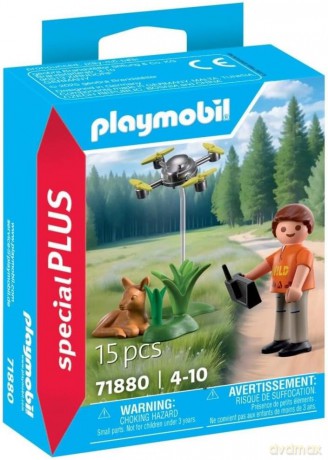PLAYMOBIL Ratowanie sarenki za pomocą dronu (71880) [KLOCKI]