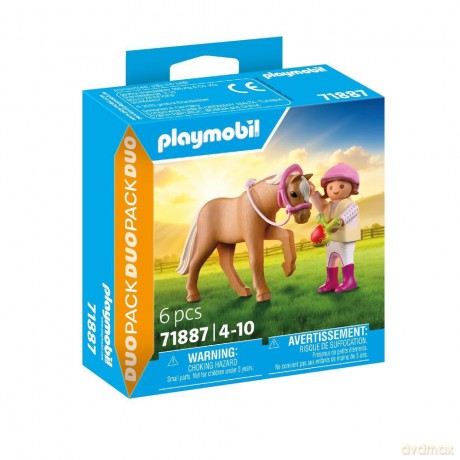 PLAYMOBIL Dziewczynka z kucykiem (71887) [KLOCKI]