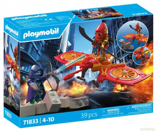 PLAYMOBIL Bohaterski dron kontra zły ninja (71833) [KLOCKI]