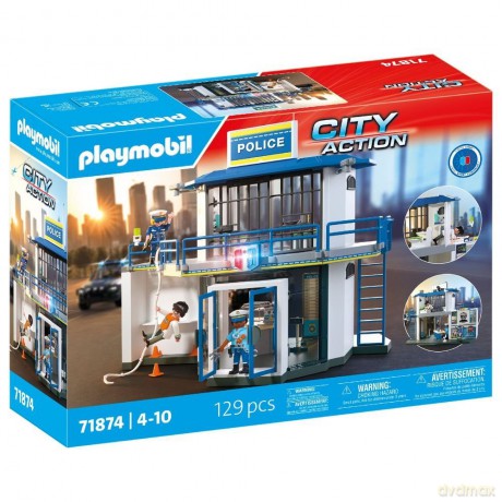 PLAYMOBIL Posterunek policji z miejscem przesłuchań (71874) [KLOCKI]
