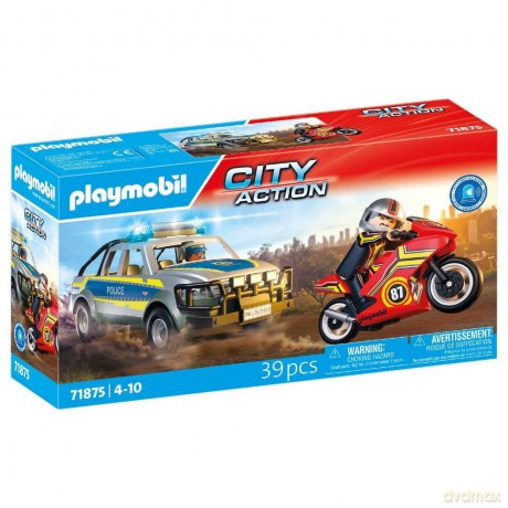PLAYMOBIL Pościg policyjnym pick-upem (71875) [KLOCKI]