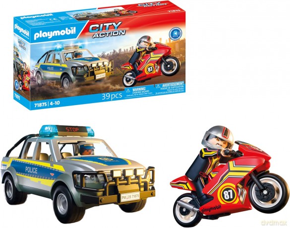 PLAYMOBIL Pościg policyjnym pick-upem (71875) [KLOCKI]