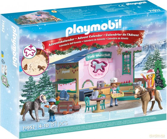 PLAYMOBIL Świąteczne wypieki w kawiarni jeździeckiej (71952) [KLOCKI]