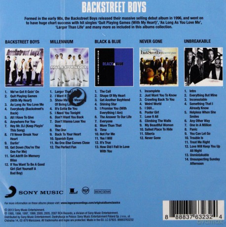 Backstreet Boys: Original Album Classics [5CD]