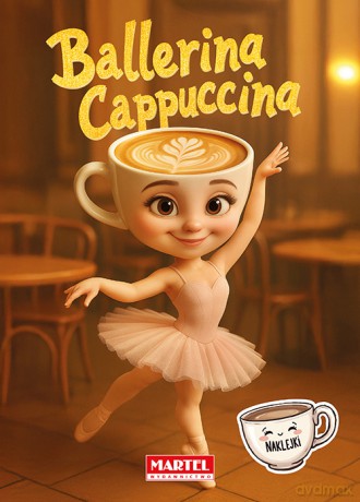 Ballerina Cappuccina. Kolorowanka z naklejkami - Agata Niemirska [KSIĄŻKA]