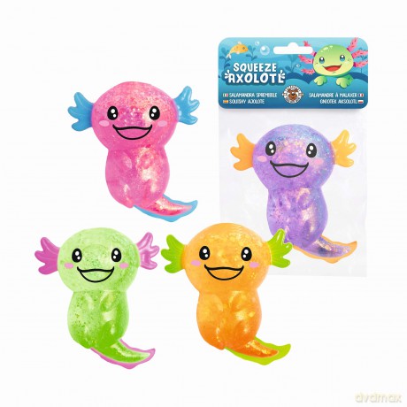 Gniotek brokatowy Aksolotl 1szt. mix