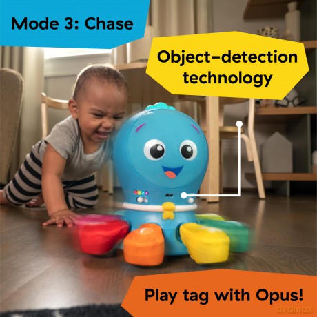 Zabawka edukacyjna Baby Einstein - 4-in-1 Crawl & Chase Pal, Go Opus Go - (BE-16921)
