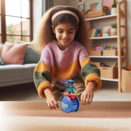 Lexibook - Roller Surfer Stitch - One-wheel perfect balanced Stitch with light and sound effects (ROB01D)