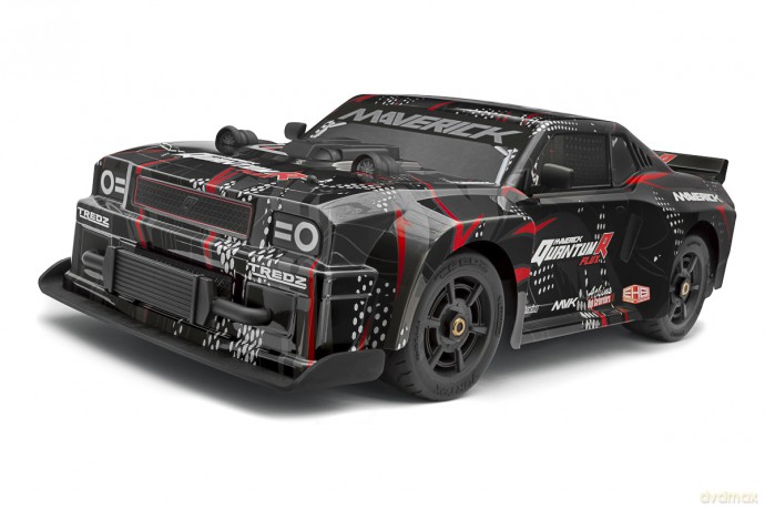 Maverick - QuantumR Flux 4S 1/8 4WD Muscle Car - Black/Red (150350)