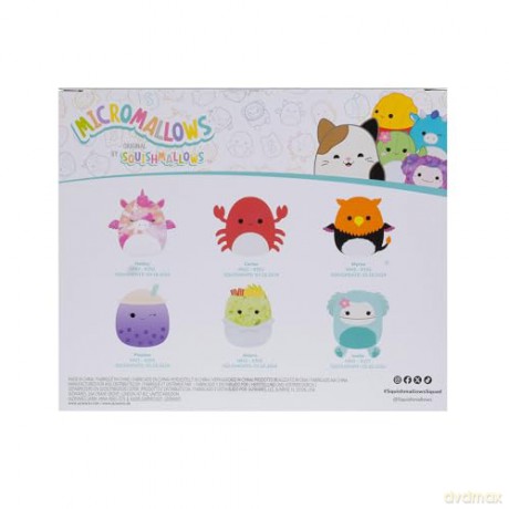 Micromallows - 6 cm 6 Pack Plush S2 - Myrnam, Henley, Carlos, Anjara, Joelle and Poplina