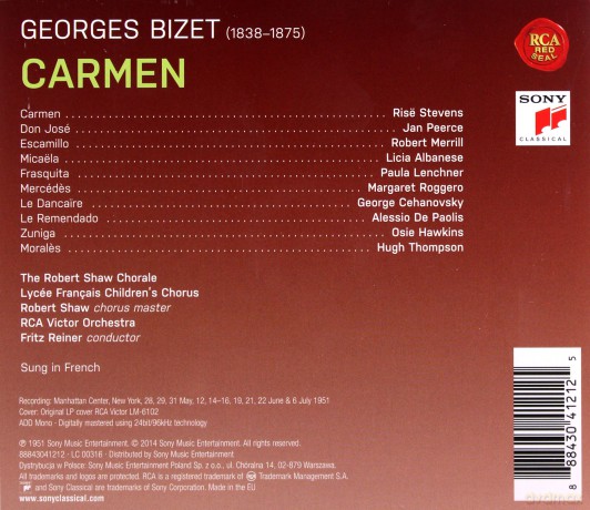 Fritz Reiner: Bizet: Carmen [3CD]