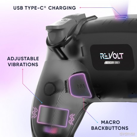 Oniverse Wireless Revolt Bluetooth Controller - Mercury Gray