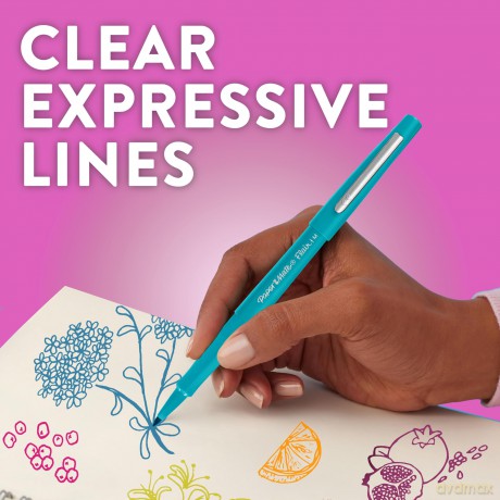 Paper Mate - Flair Felt Tip Pens - Blue - 36 Count