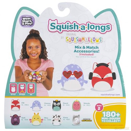 Squishalongs - 2.5 cm 8 Pack S2 - Style 4