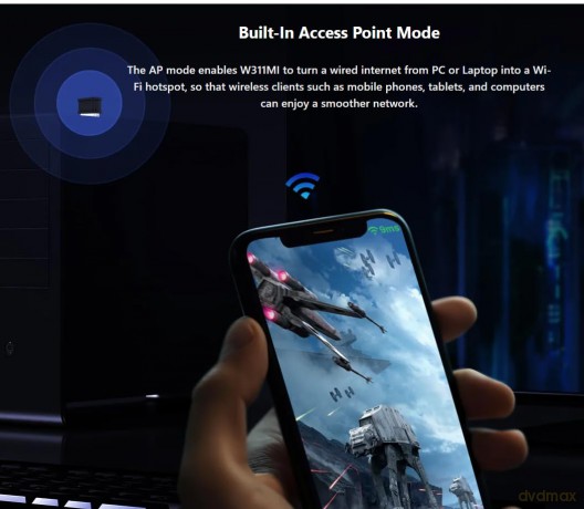 Adapter W311MI V6 AX300 USB Wi-Fi Card Nano