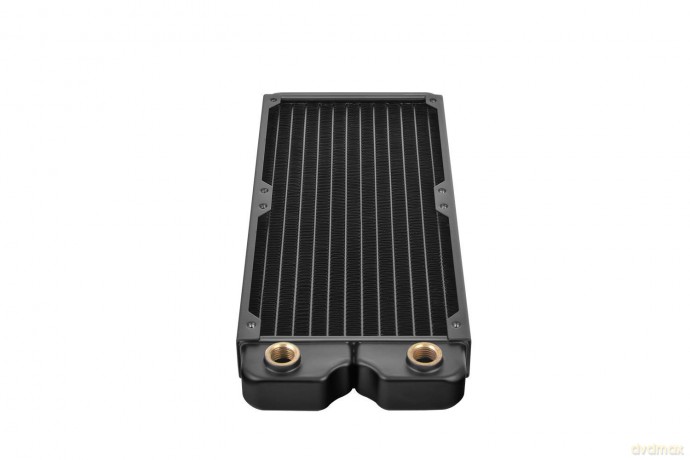 Chłodzenie wodne Pacific C240 slim radiator (240mm, 2x G 1/4, miedź) czarne