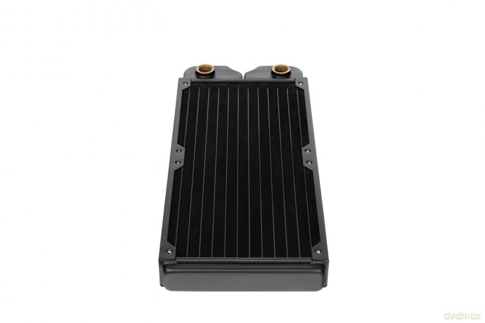 Chłodzenie wodne Pacific C240 slim radiator (240mm, 2x G 1/4, miedź) czarne