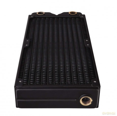 Chłodzenie wodne Pacific CLM240 slim radiator (240mm, 5x G 1/4 miedź) czarne