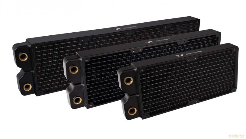 Chłodzenie wodne Pacific CLM240 slim radiator (240mm, 5x G 1/4 miedź) czarne