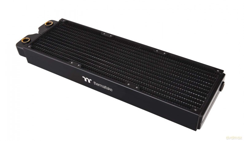Chłodzenie wodne Pacific CLM360 slim radiator (360mm, 5x G 1/4 miedź) czarne