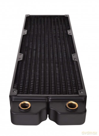 Chłodzenie wodne Pacific CLM360 slim radiator (360mm, 5x G 1/4 miedź) czarne